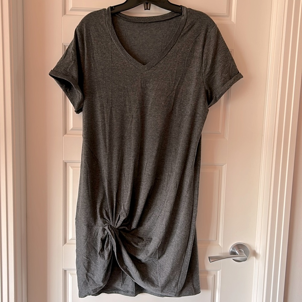 NWOT Dark gray t-shirt dress